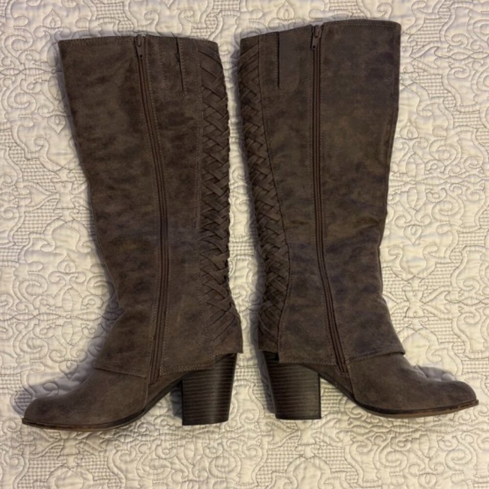 Fergalicious Brown Knee-High Tootsie Women's Boots SZ 7M